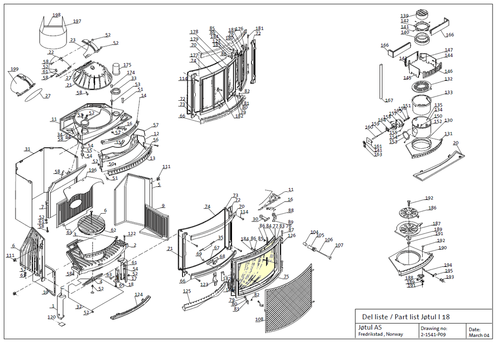 Огнеупорное стекло для камина Jotul I18 Panorama