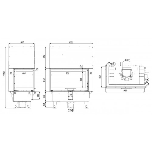 Каминная топка Defro Home Intra ME BP G