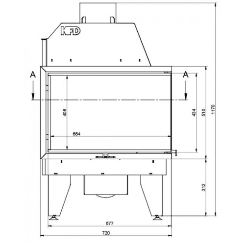 Каминная топка KFD ECO iLINE 5172 L/R