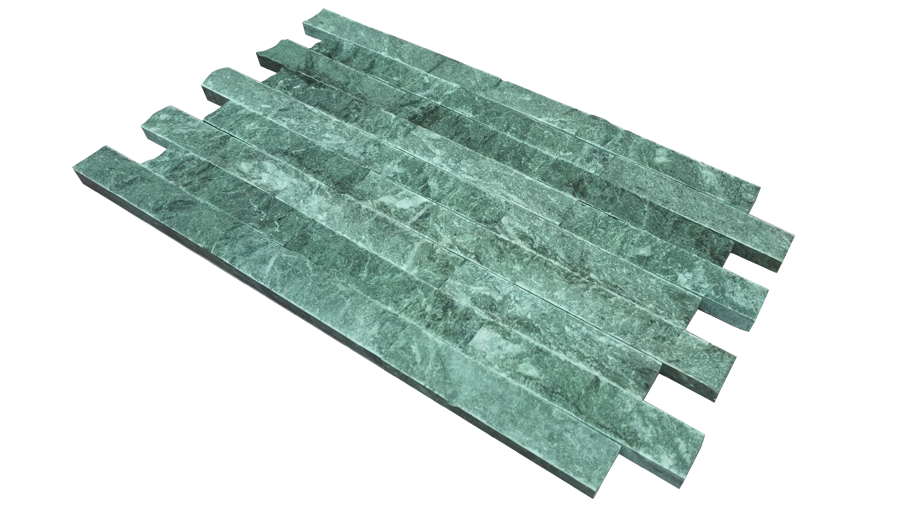 Плитка колотая 200х40х25 мм змеевик