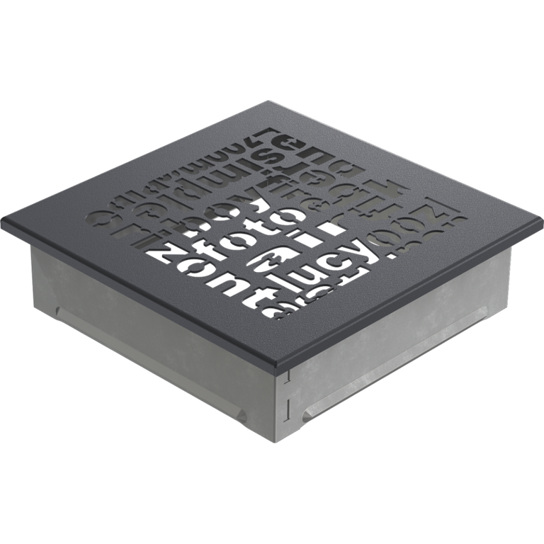 Вентиляционная решетка графитовая ABC (17х17) 17ABC/G