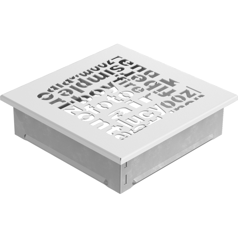 Вентиляционная решетка белая ABC (17х17) 17ABC/B