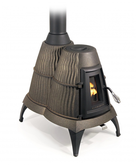 Печь отопительная TMF Мангазея, черная бронза