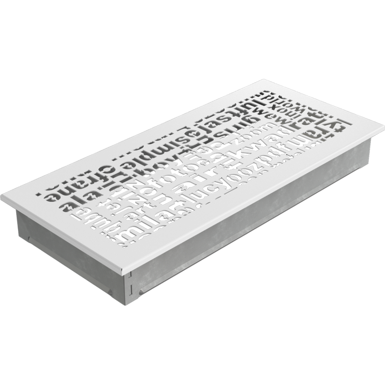 Вентиляционная решетка белая ABC (17х37) 37ABC/B