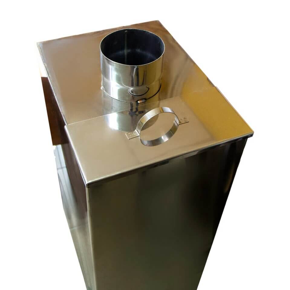 Бак самоварного типа на трубе (прямоугольный) купить в Минске, Гомеле, Могилёве