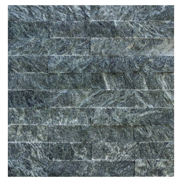 Плитка 200x40x20 мм "рваный камень" змеевик