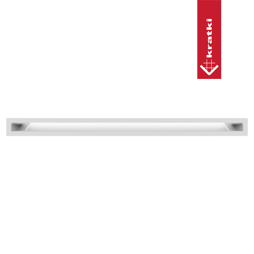 Решетка вентиляционная прямая LUFT6/80/45/B (60x800) белая