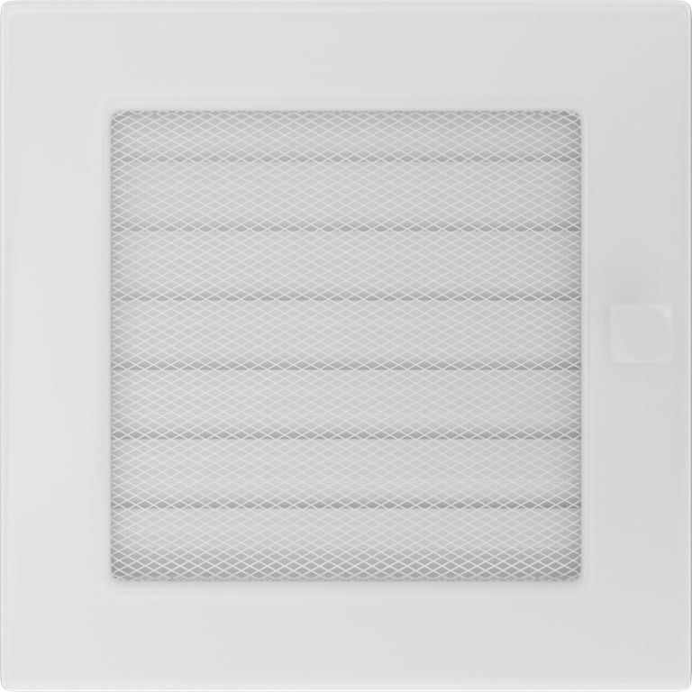 Вентиляционная решетка белая с жалюзи (17х17) 17BX