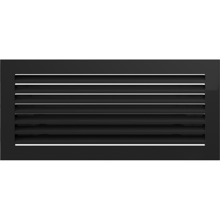 Вентиляционная решетка черная Fresh (17х37) 37C/FRESH