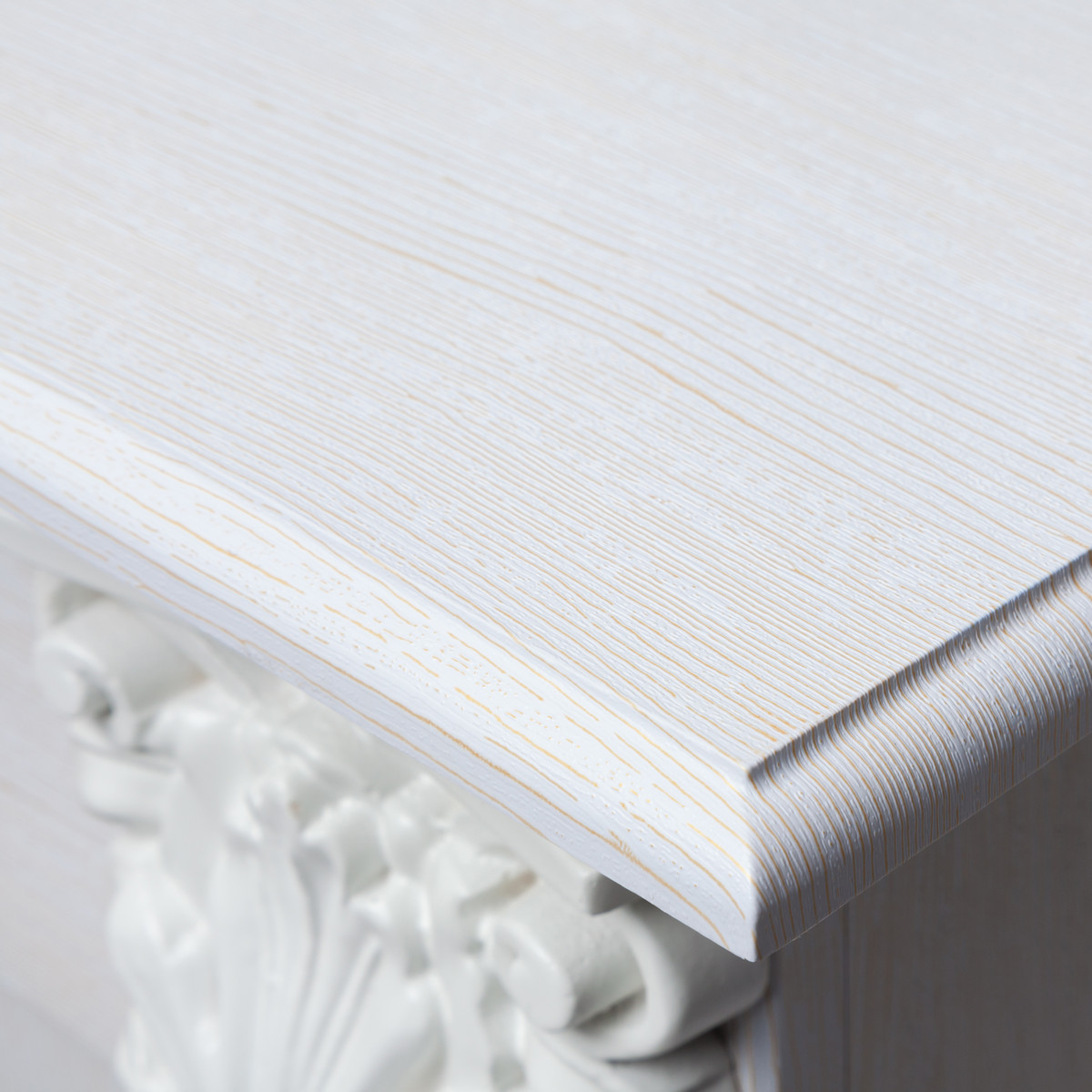 Портал каминный Stefania STD WT Белое золото