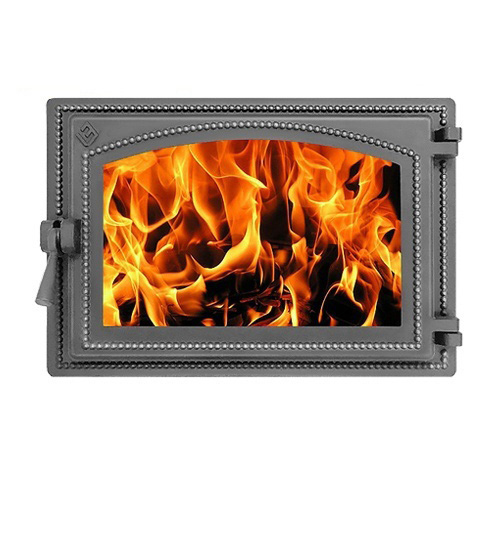 Дверка Везувий каминная 230 (Антрацит)