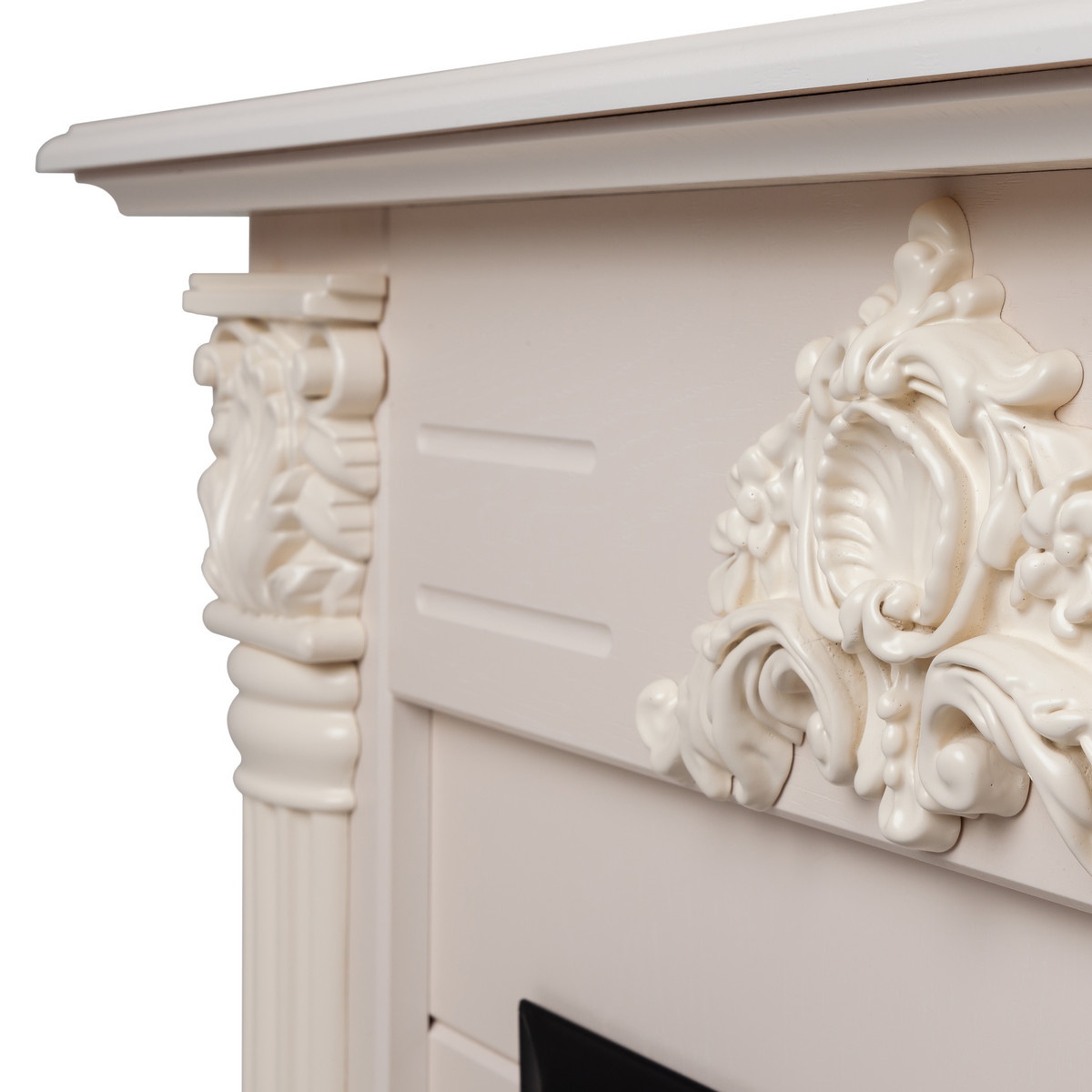 Портал каминный Stefania STD WT Айвори