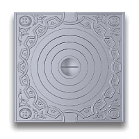 Плита под казан Технолит 02 750х750 Ф500 с патиной