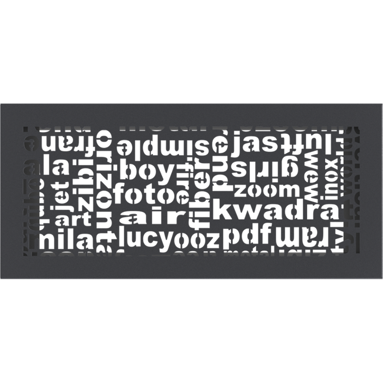 Вентиляционная решетка графитовая ABC (17х37) 37ABC/G