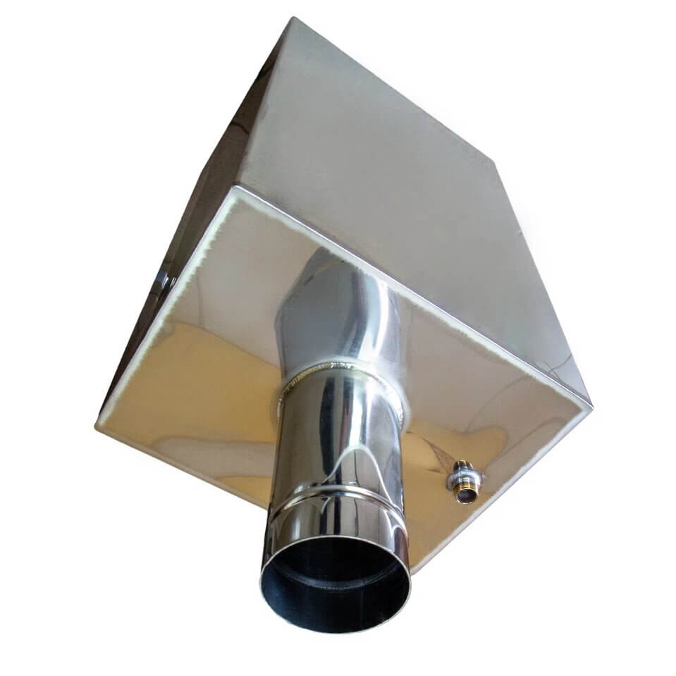 Бак самоварного типа на трубе (прямоугольный) купить в Минске, Гомеле, Могилёве