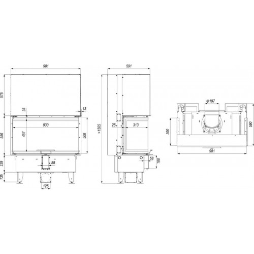 Каминная топка Defro Home Intra ME C G