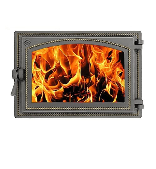 Дверка Везувий каминная 230 (Бронза)