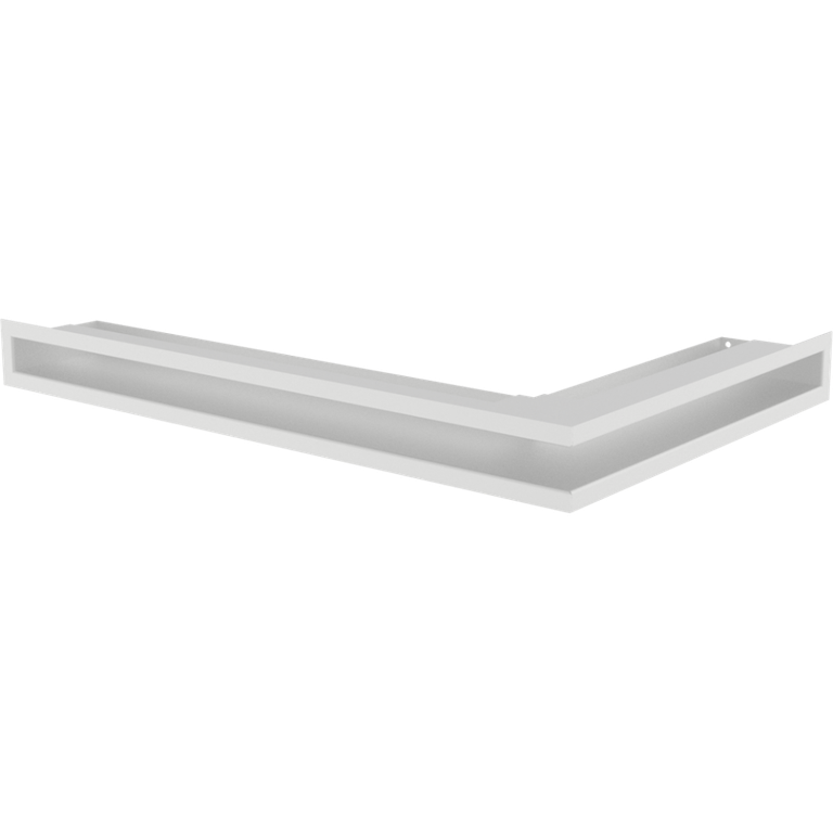 Вентиляционная решетка luft угловая левая белая ( 600x400x60) LUFT/NL/6/40/45/B