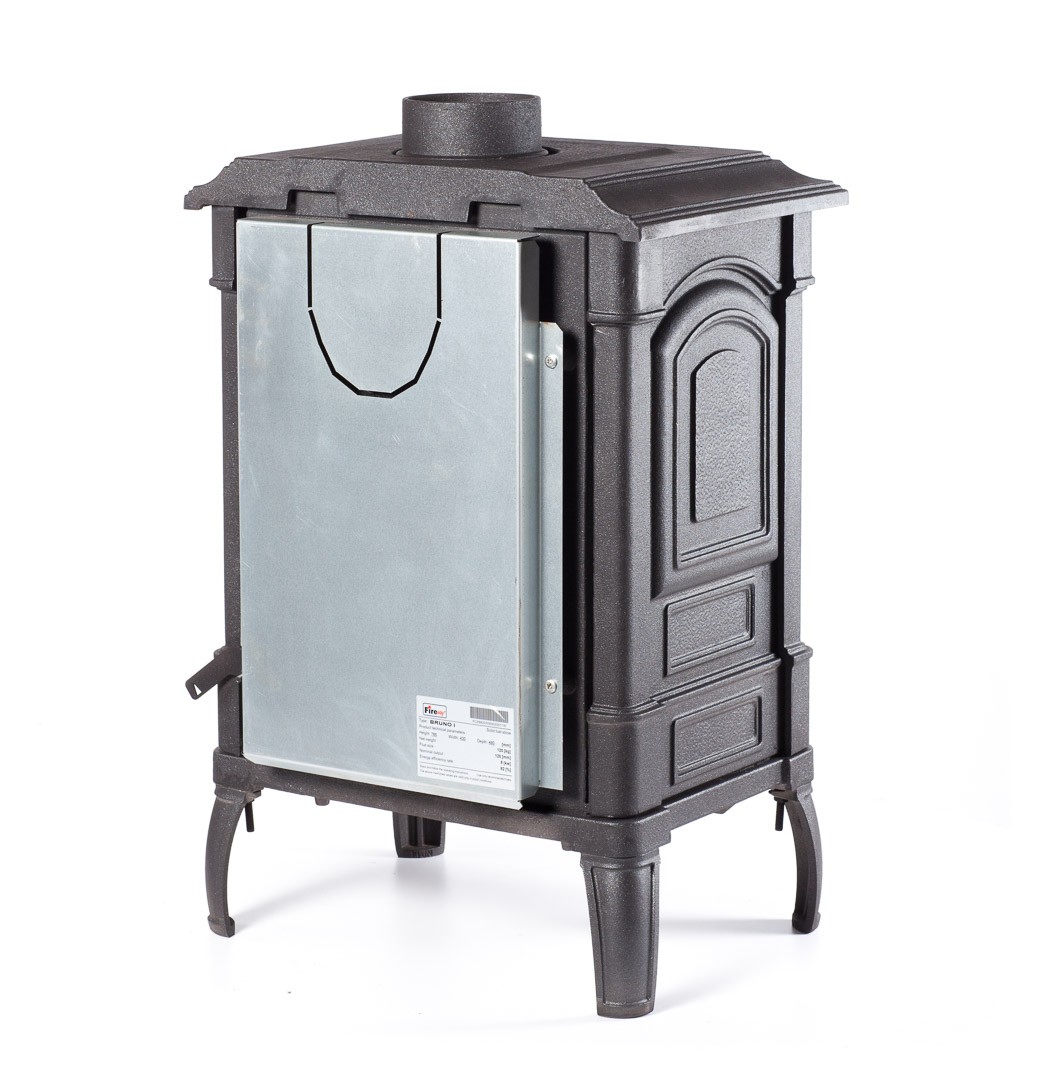 Печь-камин для отопления Fireway Bruno I "Антрацит" в магазине Добрый Огонь в рассрочку