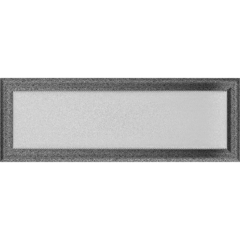 Вентиляционная решетка Oskar черный-хром (17х49) 49OSC