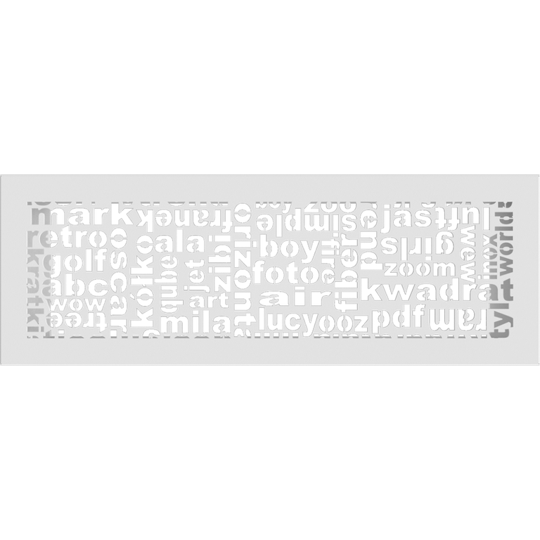 Вентиляционная решетка белая ABC (17х49) 49ABC/B