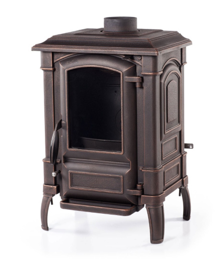 Печь-камин для отопления Fireway Bruno "Патина" в магазине Добрый Огонь в рассрочку