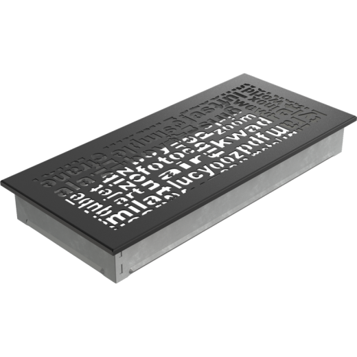 Вентиляционная решетка черная ABC (17х37) 37ABC/C