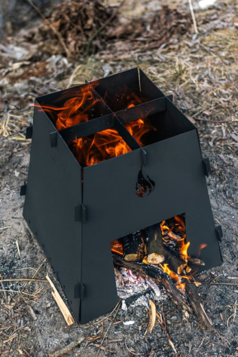 Щепочница печь костровница разборная