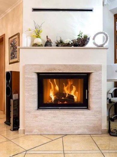 Топка CHOPOK L 73 LD 730/570 большое стекло черный шамот