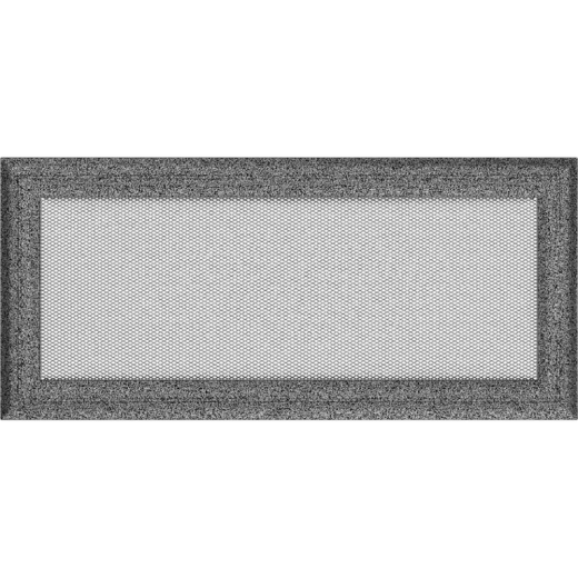 Вентиляционная решетка Oskar черный-хром (17х37) 37OSC