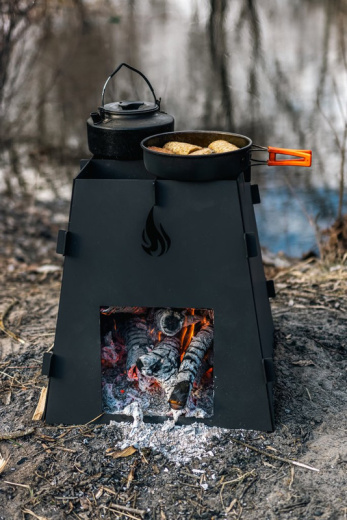 Щепочница печь костровница разборная