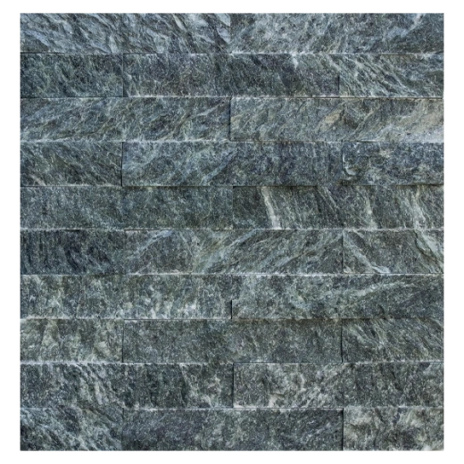 Плитка 200x40x20 мм "рваный камень" змеевик