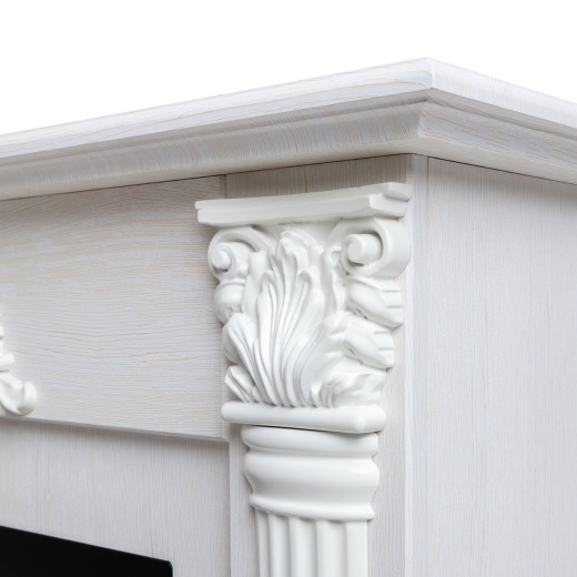 Портал каминный Stefania STD WT Белое золото