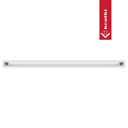 Решетка вентиляционная прямая LUFT6/100/45/B (60x1000) белая