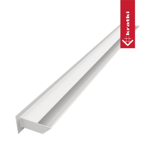 Решетка вентиляционная прямая LUFT6/100/45/B (60x1000) белая