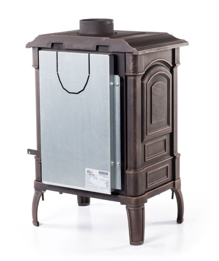 Печь-камин для отопления Fireway Bruno "Патина" в магазине Добрый Огонь в рассрочку