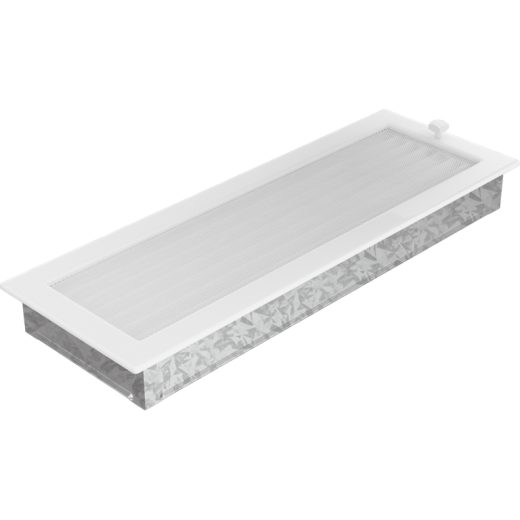 Вентиляционная решетка белая с жалюзи (17х49) 49BX