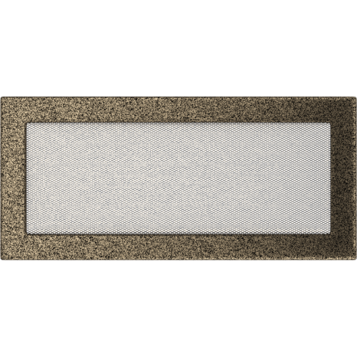 Вентиляционная решетка черная-латунь (17х37) 37CZ