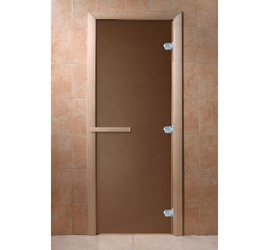 Стеклянная дверь для бани и сауны DoorWood
