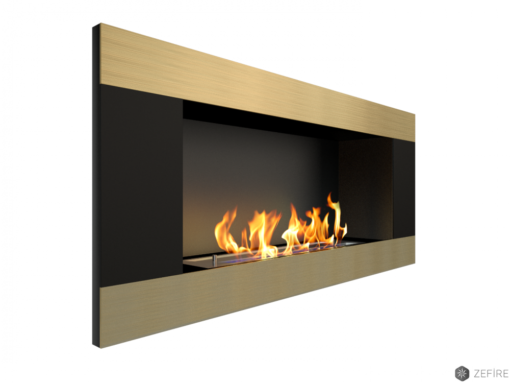 Биокамин Elliot horizontal 900 латунный