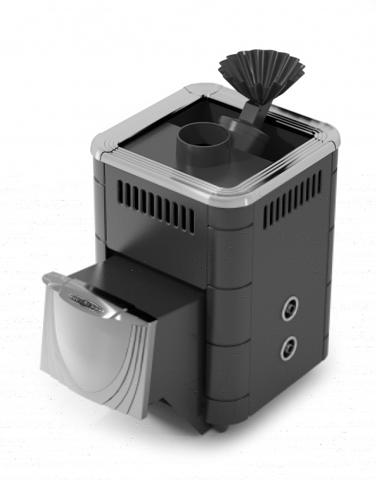 Печь для бани TMF Гейзер Микра 2017 Inox ДН ЗК ТО, антрацит