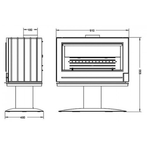 Печь-камин Invicta Elton