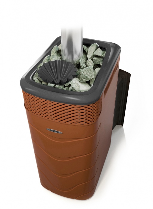 Печь для бани TMF Гейзер XXL 2017 Carbon Витра ЗК, терракота