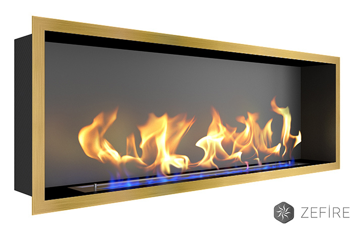 Биокамин Flagman 1300 латунный