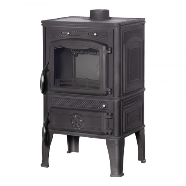 Печь-камин для отопления Fireway Dacha I "Антрацит" в магазине Добрый Огонь в рассрочку