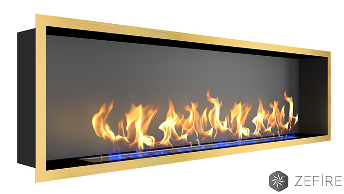 Биокамин Flagman 1600 латунный