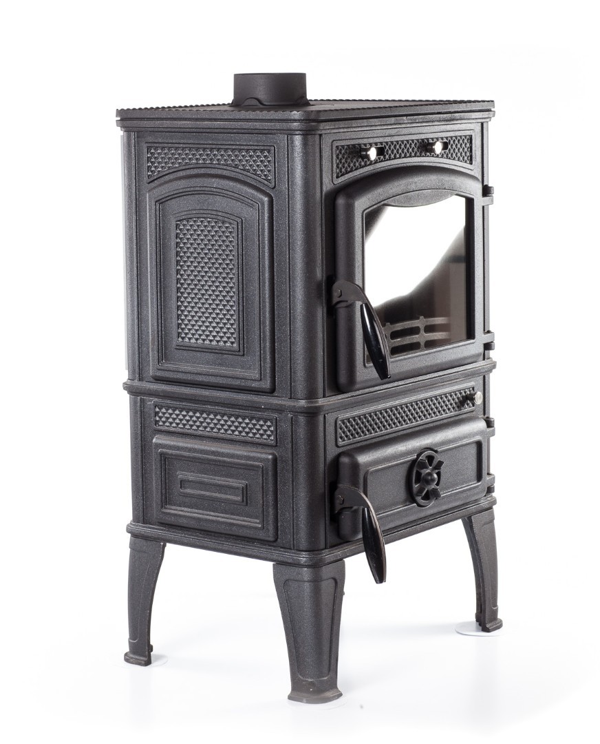 Печь-камин для отопления Fireway Dacha I "Антрацит" в магазине Добрый Огонь в рассрочку