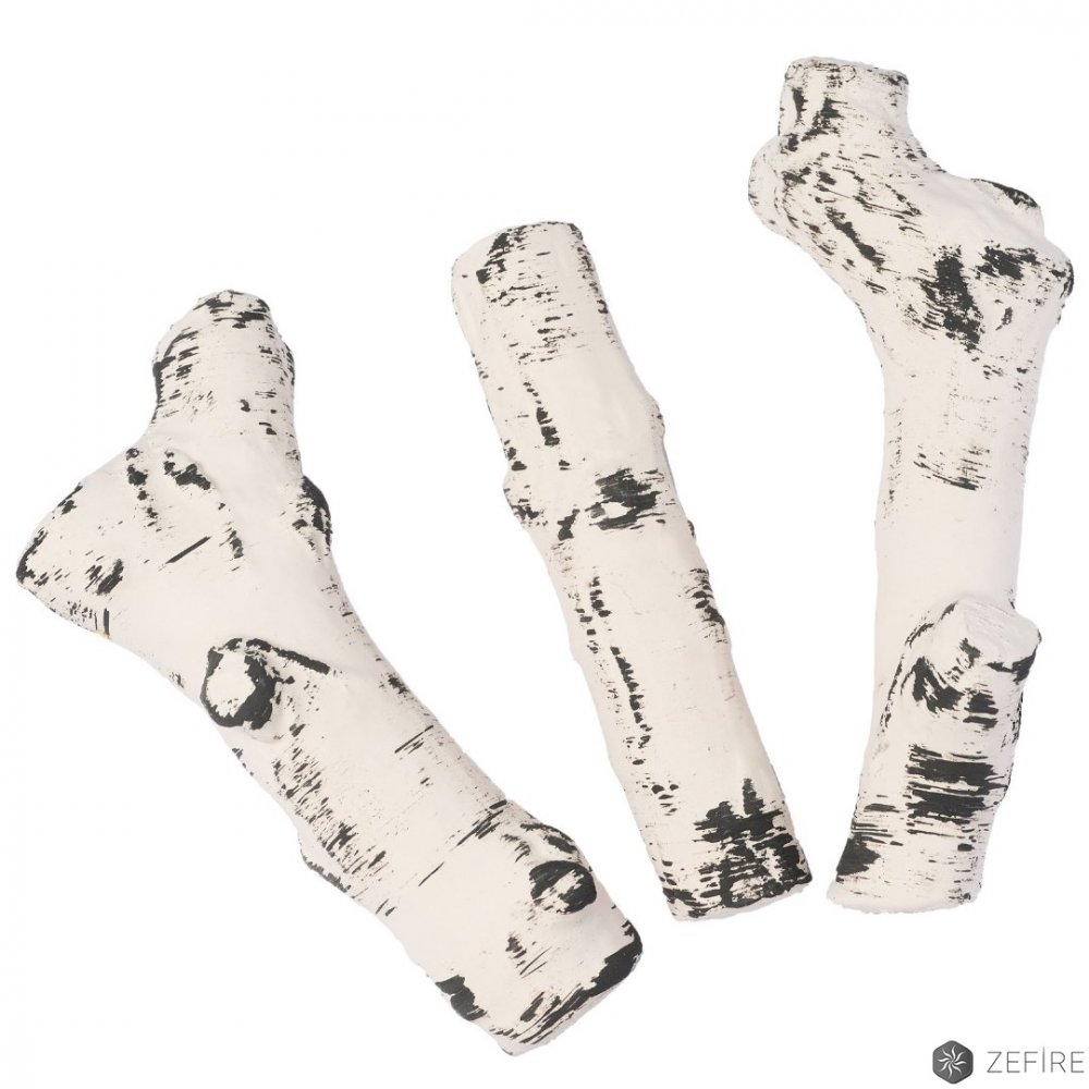 "Керамические дрова Береза 3 шт"