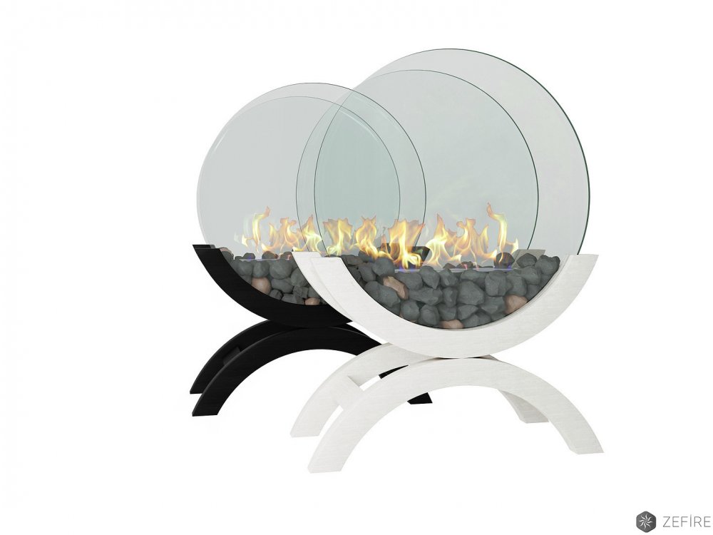 Биокамин ZeFire Iris средний (белый)