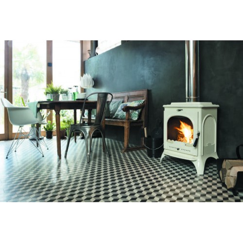 Печь-камин Invicta Seville, эмаль бежевая